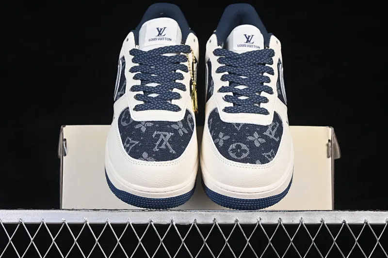All categories Nk Air Force 1 Air Force series Nk Air Force 1 Low Air Force low-top Nike Air Force 1'07 Low LV joint beige denim Air Force 1 low-top casual sneakers XY2025-006